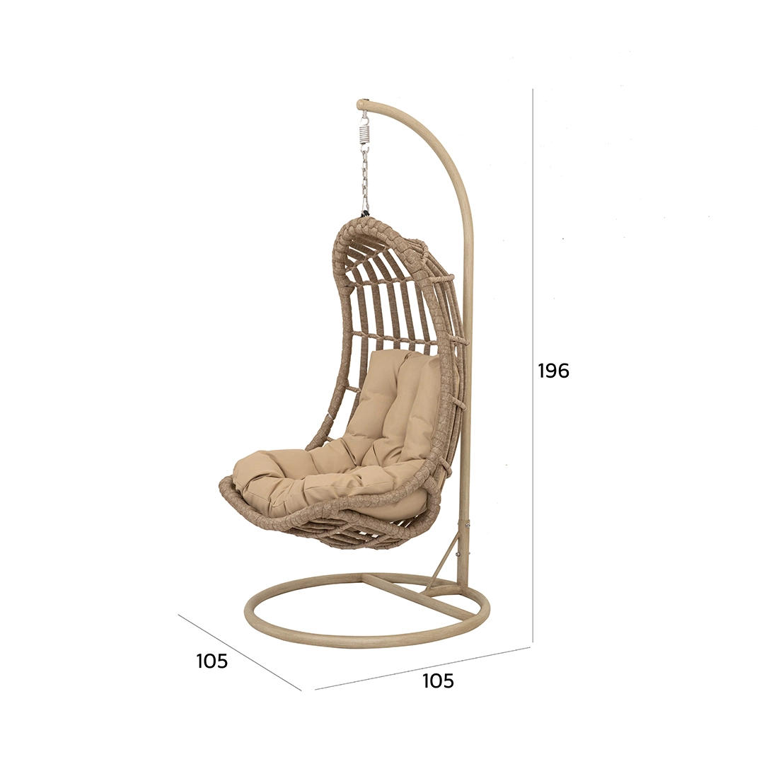 Bernice Swing Chair-Sand - Image 2