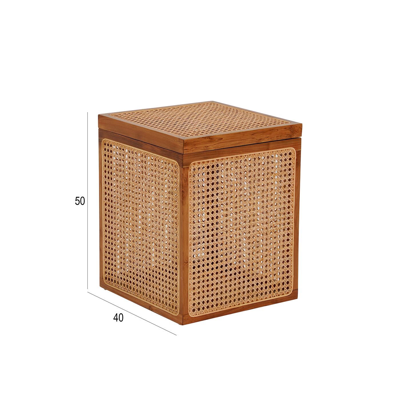 Country Box Square-Rattan Top - Image 2
