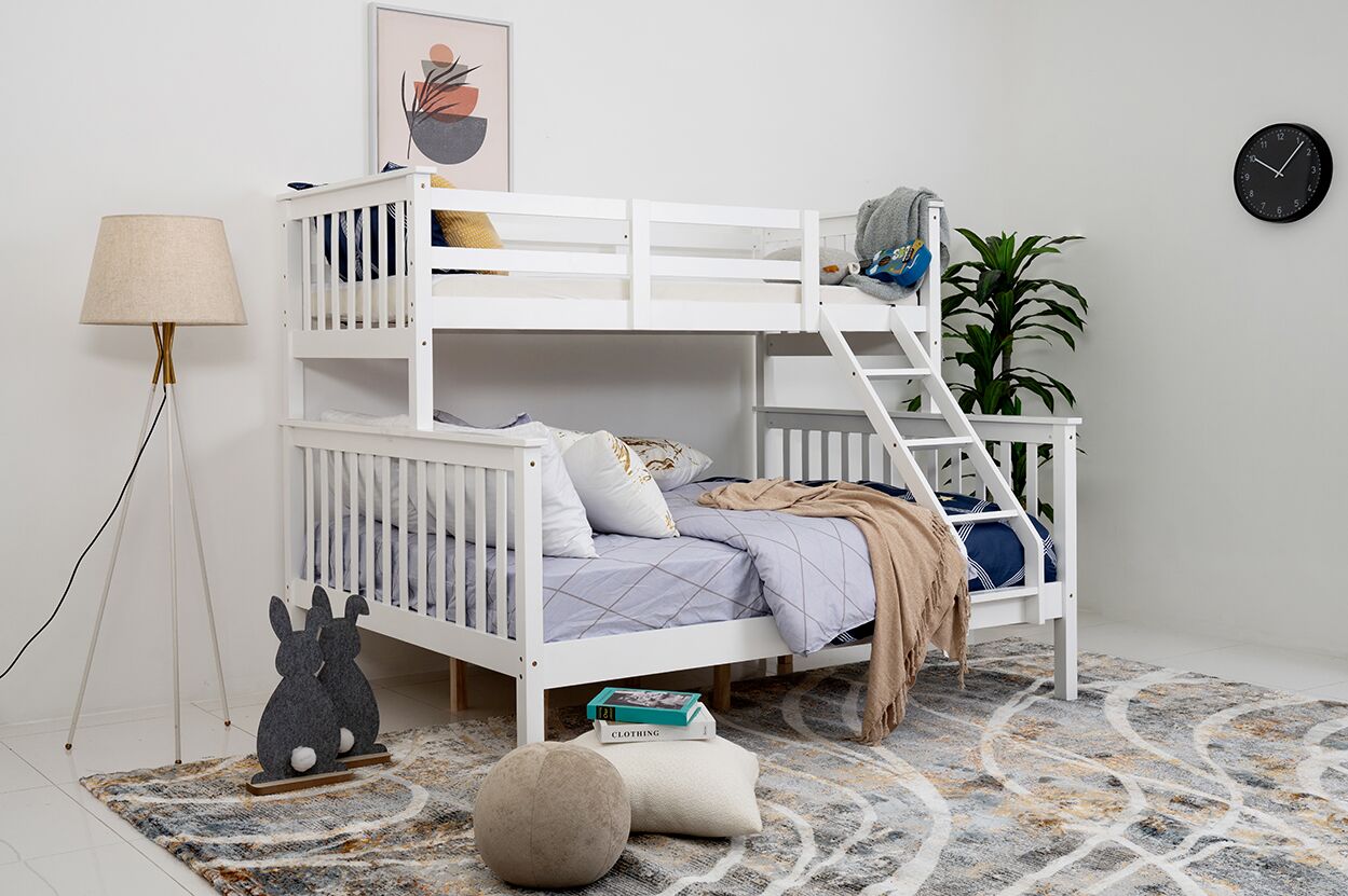 Tiber Kids Bunk Bed-150CM-White - Image 8