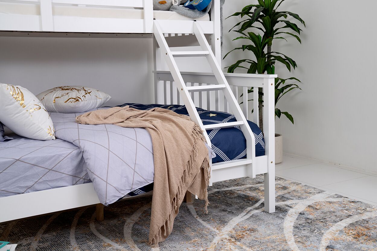 Tiber Kids Bunk Bed-150CM-White - Image 5