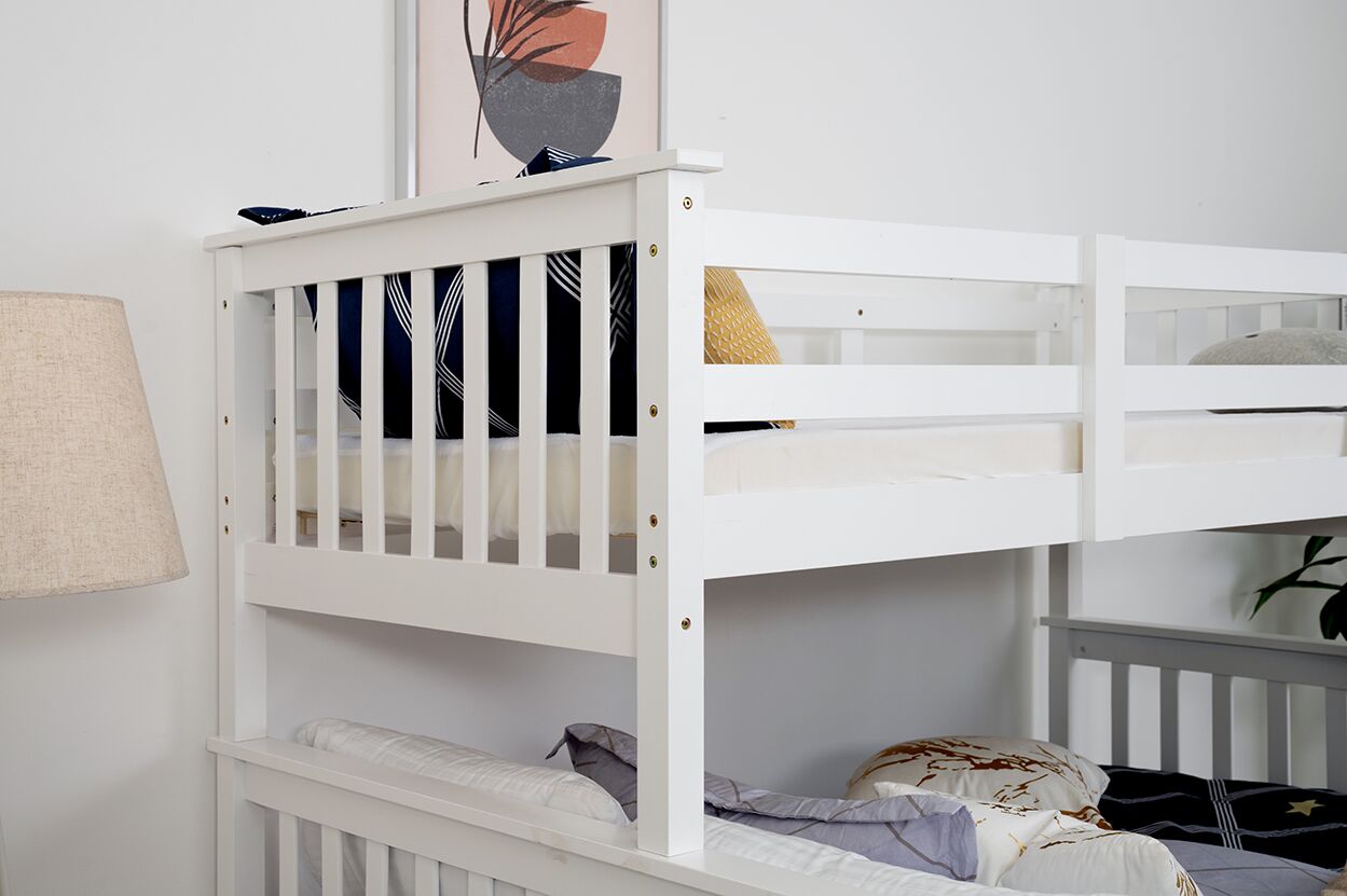 Tiber Kids Bunk Bed-150CM-White - Image 6