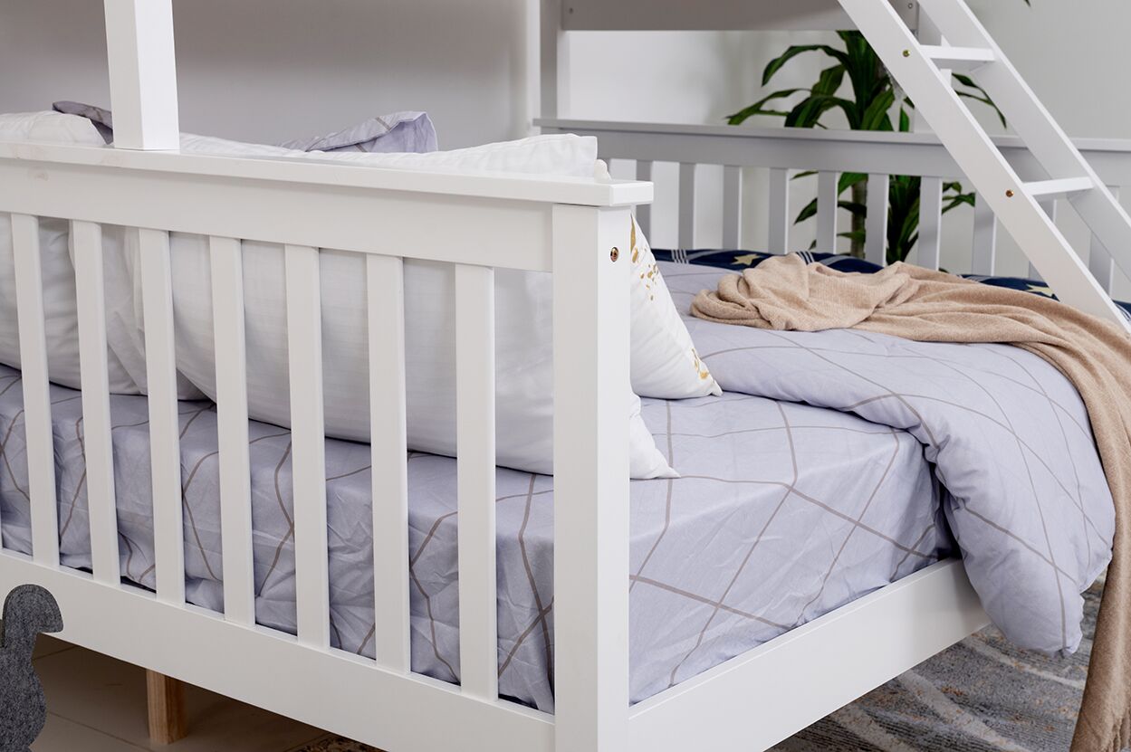 Tiber Kids Bunk Bed-150CM-White - Image 7