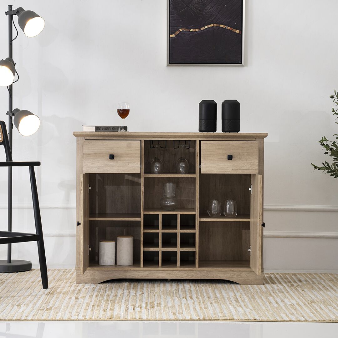 Tyrell Wine Cabinet-Oak - Image 8
