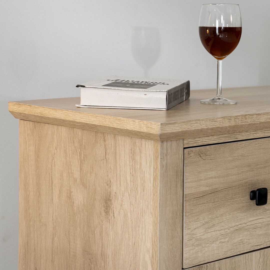 Tyrell Wine Cabinet-Oak - Image 5
