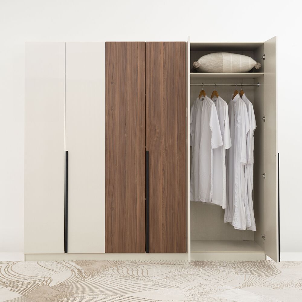 Kaspar 6 Door Wardrobe - Image 6