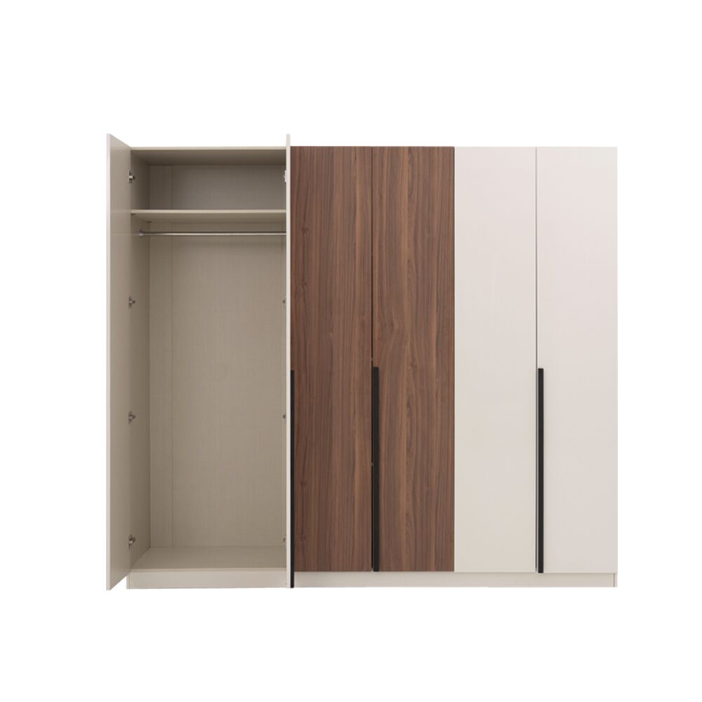 Kaspar 6 Door Wardrobe - Image 4