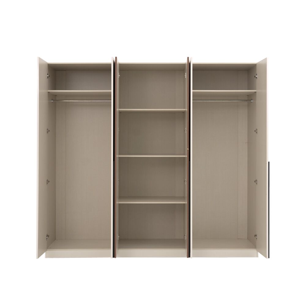 Kaspar 6 Door Wardrobe - Image 5