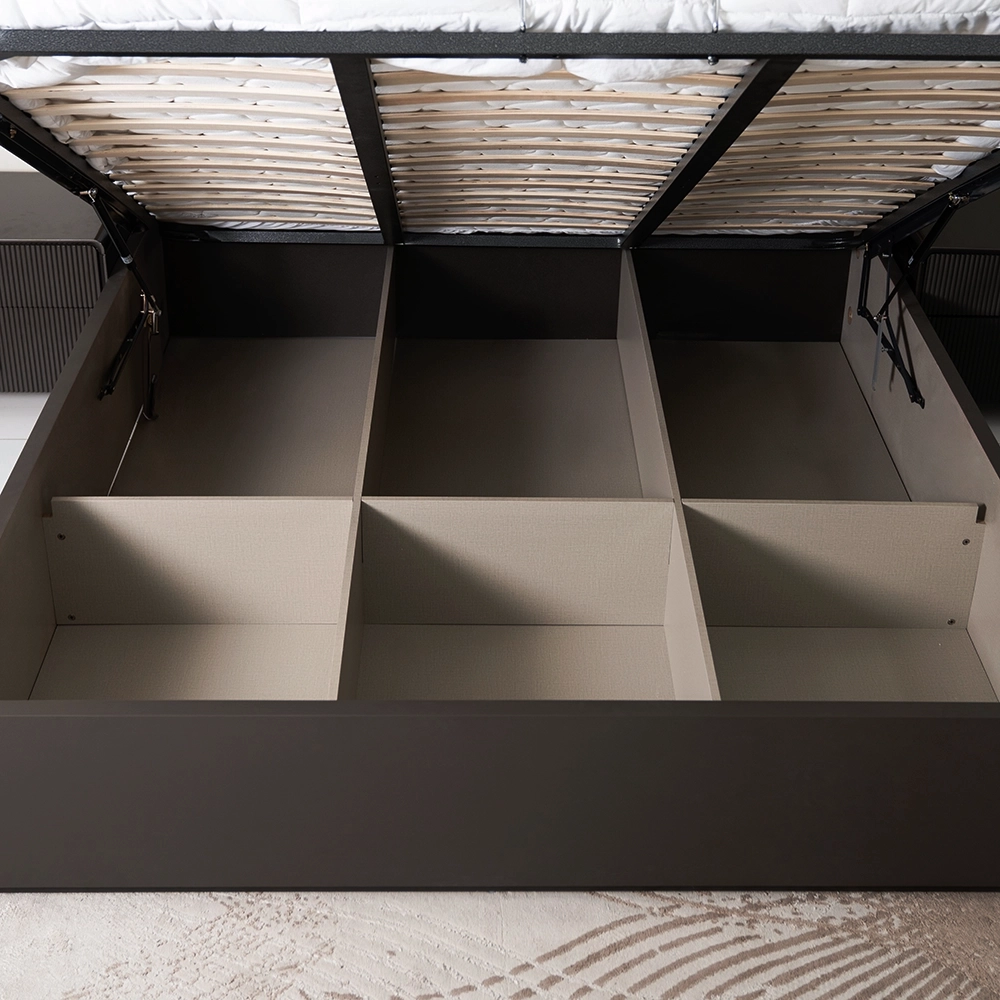 Indus 6-pcs King Bedroom Set With Hydraulic Storage-180*200cm - Image 6