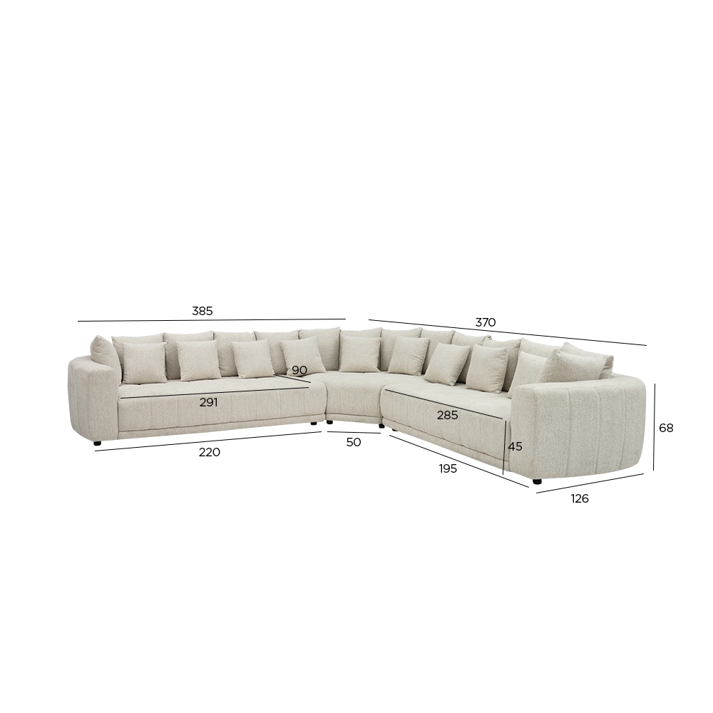 Amirah Corner Sofa - Image 2