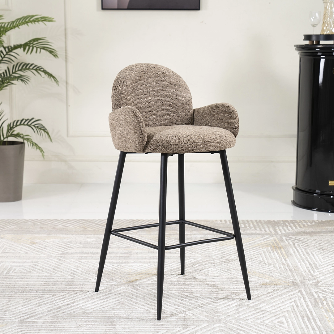 Curvy Bar Chair-Brown - Image 3