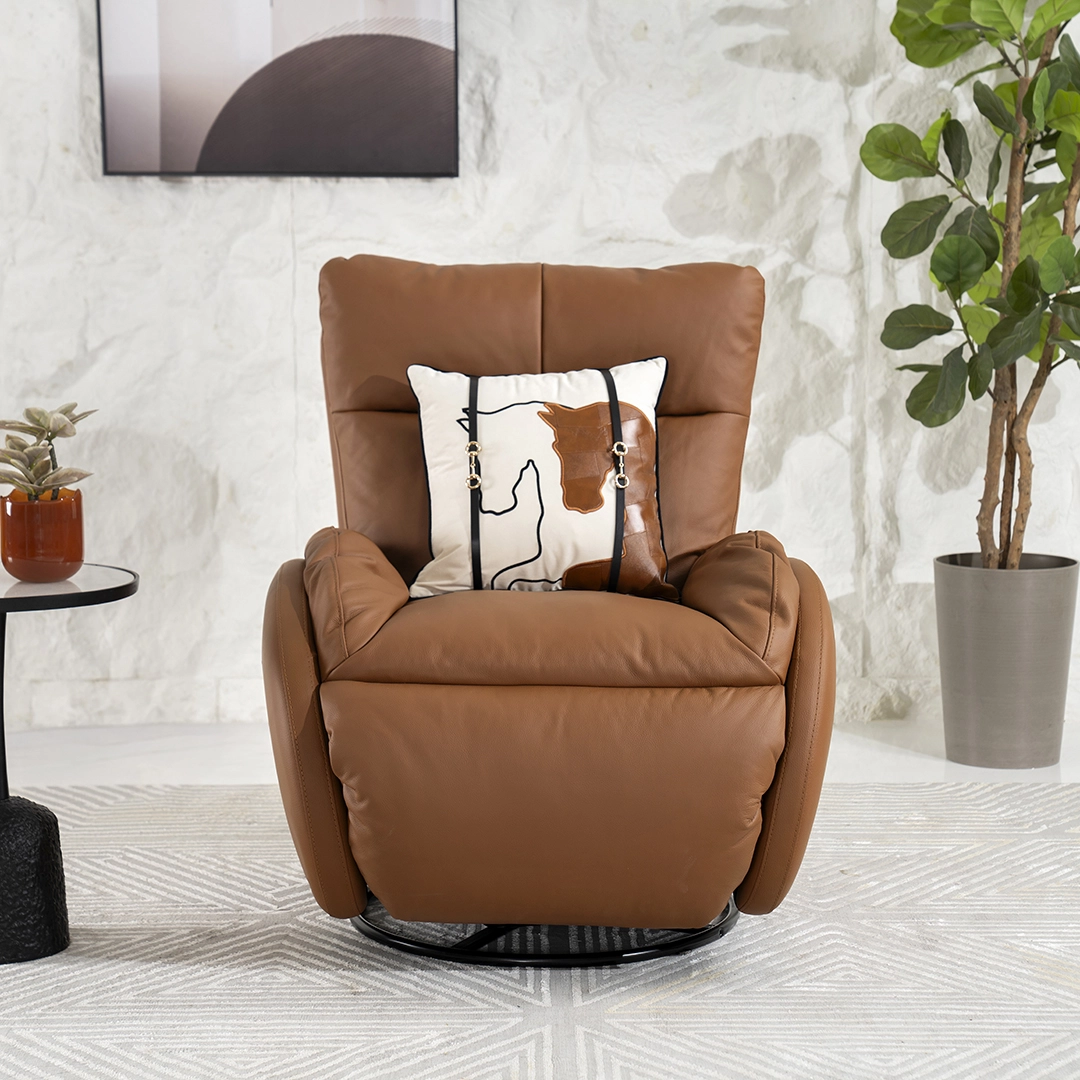 Spring Electric Recliner-Tan - Image 3