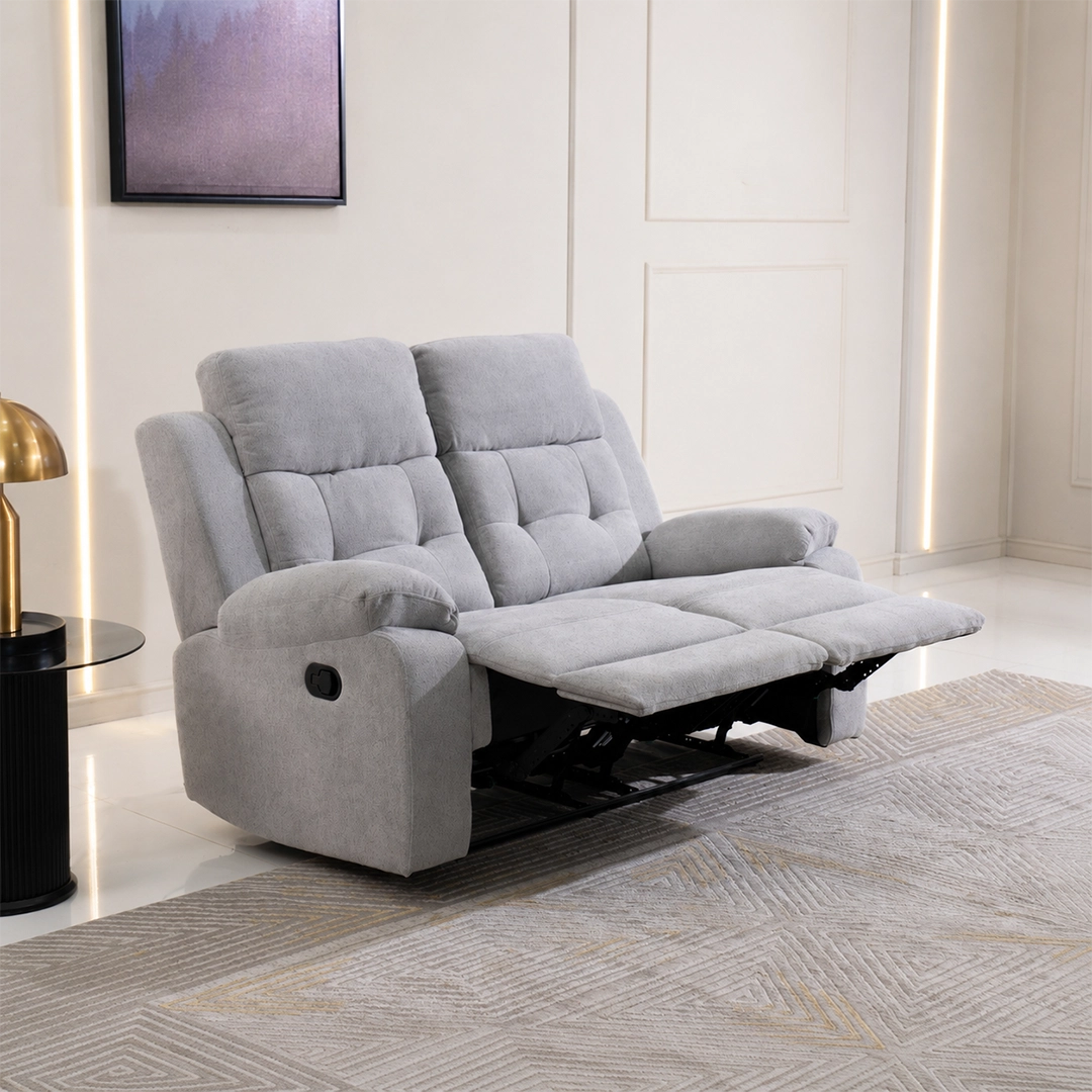 Griffen 6-Seater Recliner Sofa Set-Grey - Image 10