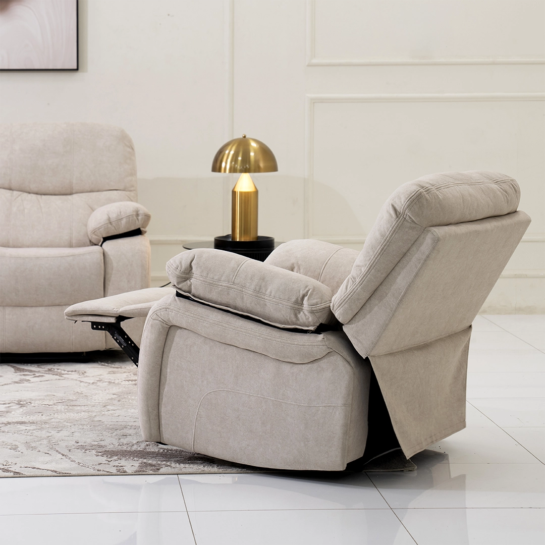Stanford 6-Seater Recliner Sofa Set-Taupe - Image 11