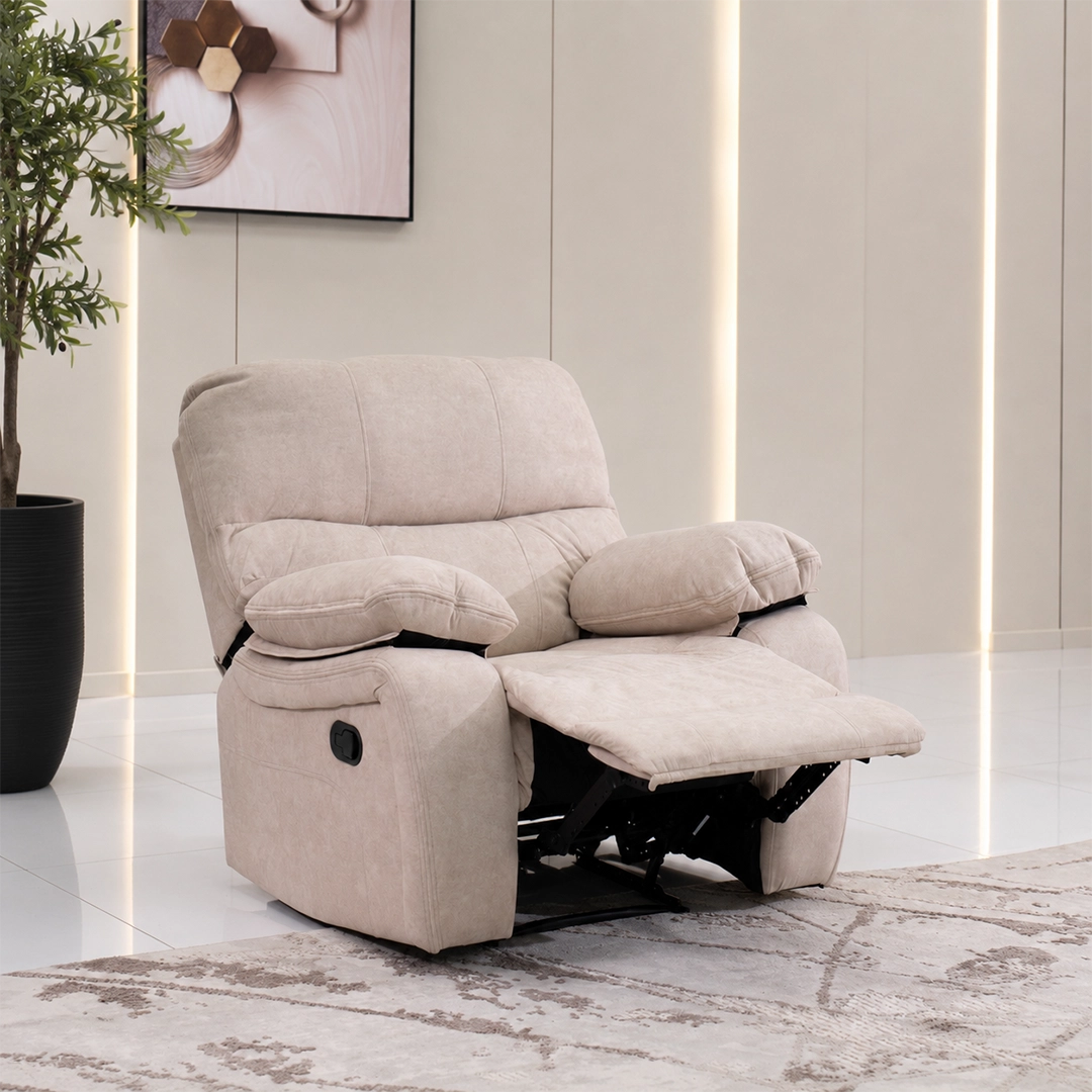 Stanford 6-Seater Recliner Sofa Set-Taupe - Image 10